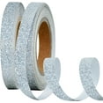thumbnail image 1 of 2 Rolls Pearlescent Glitter Ribbon, Sparkling Metallic Ribbon Roll for Christmas Halloween Valentine's Decor, DIY Crafts Wrapping Ornaments Party Supplies (10yds/roll), 1 of 6