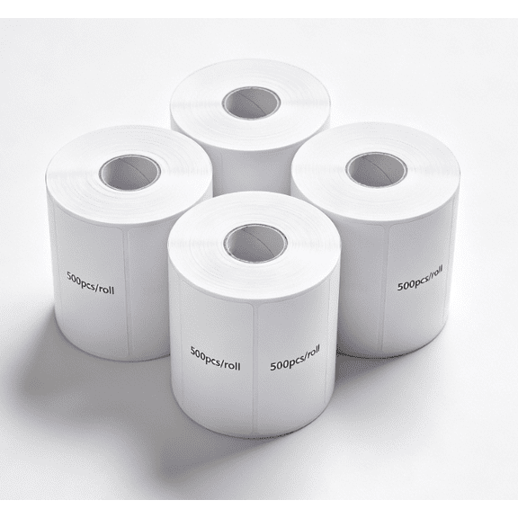 [2 Rolls]Phomemo 46 Inch Direct Thermal Shipping Labels, 500 Sheets/Roll, Permanent Adhesive Mailing Postage Labels for Thermal Printers, Ideal for Shipping Packages