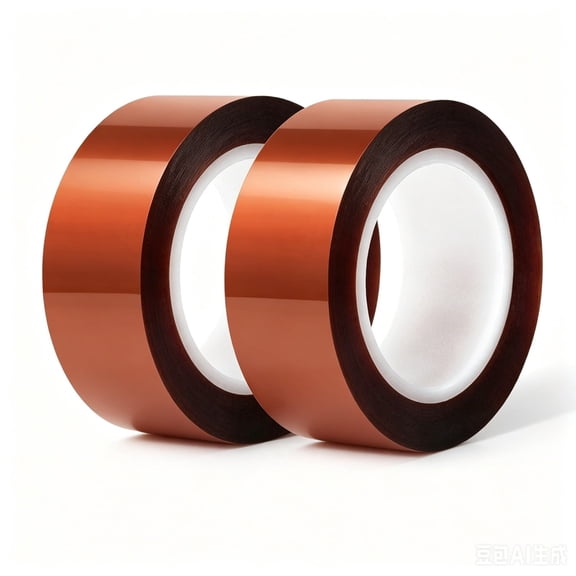 2 Rolls Polyimide Heat Tape for Sublimation, High Temperature Resistant Thermal Tape with No Residue, Heat Transfer Tape for Circuit Board, 3D Printing and Soldering