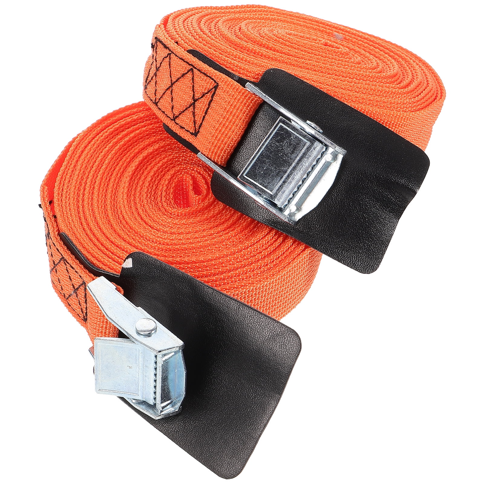 2 Rolls Ratchet Tie Down Straps Luggage Lashing Straps Portable Cargo