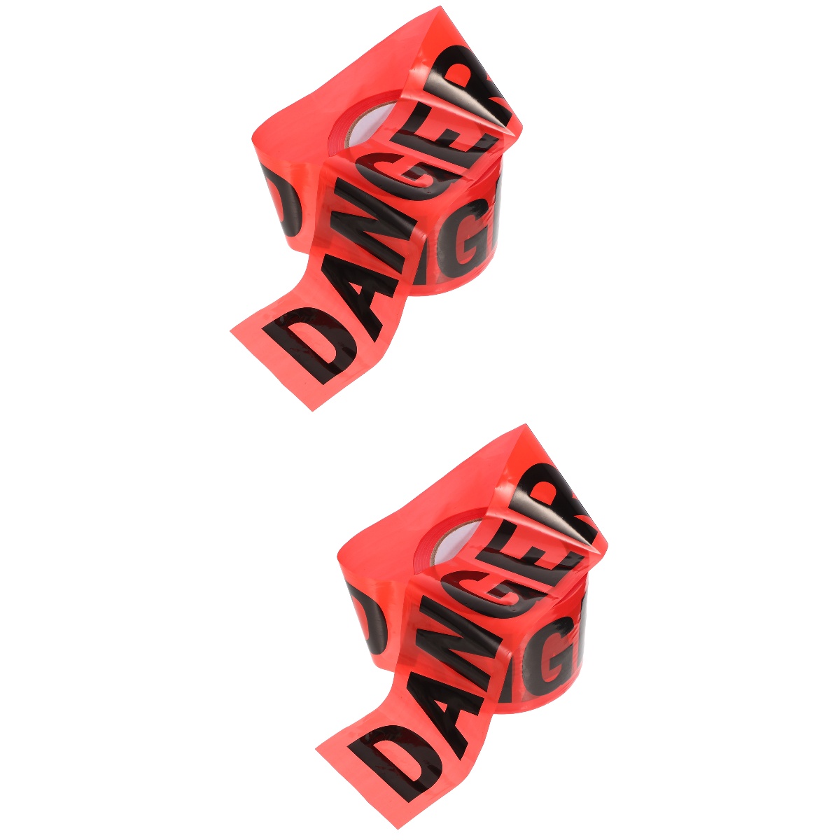 2 Rolls Red Danger Tape Crime Scene Tape Nonadhesive Warning Tape