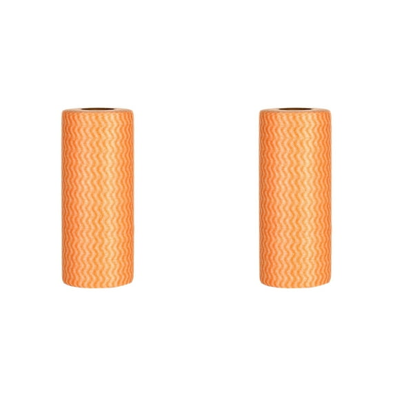 2 Rolls Reusable Dish Cloths Roll - 100 Count Disposable Cleaning Towels, Quick-Dry Kitchen Rags for Washing Dishes, Surfaces, Bathroom & Car, Heavy Duty Cleaning Wipes & Cloths