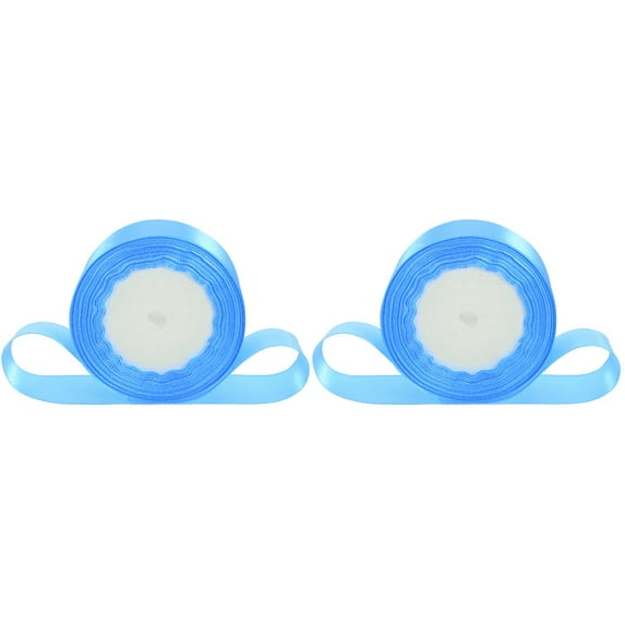 2 Rolls Ribbon for Flower Bouquet House Decorations Home Homedecor Party Wrapping Strap Solid Color Manual