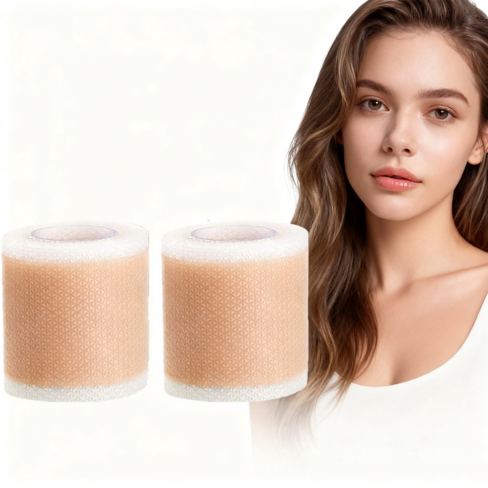 2 Rolls Silicone Patches Face Tape 1.6 x 59inch, For Burn, Scars ...