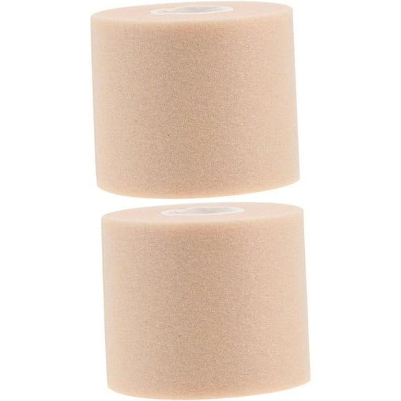 2 Rolls Sports Bandage Athletic Tape First Aid Tape Roll Foam Tape Volleyball Finger Tape Skin Wrap Adhesive Fitness Tape Sponge Sports Sponge Bandages Sponge Film Sports Supplies