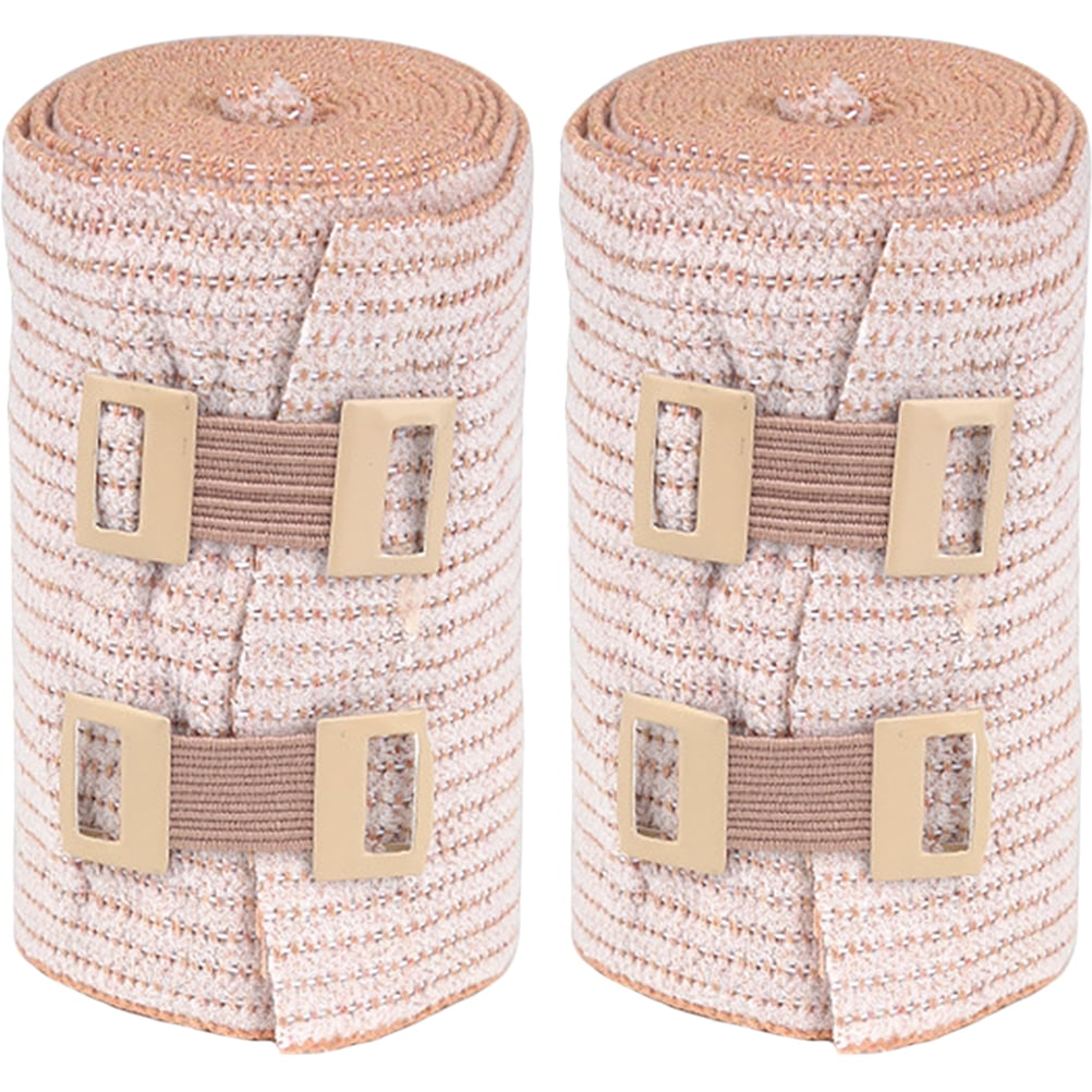2 Rolls Sports Bandage Elastic Bandage Gauze Tape Elastic Cohesive