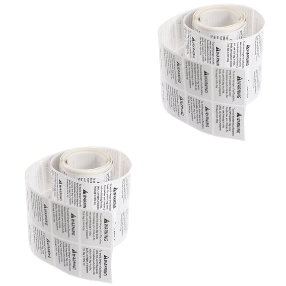 2 Rolls Suffocation Warning Labels Choking Warning Stickers Warning Decals