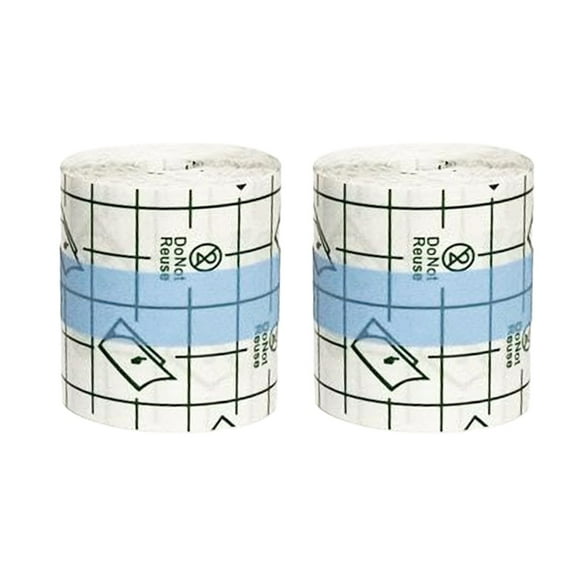 2 Rolls Tattoo Aftercare Bandage - Waterproof Transparent Second Skin Wrap for Tattoos, Stretch Adhesive Film for Swimming, Showering & Wound Healing (4" x 10FT Each Roll)