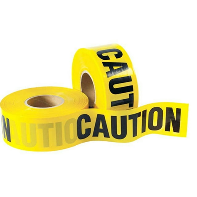 Guichaokj 2 Rolls The Tape Yellow Warning Crime Scene Caution Adhesive ...
