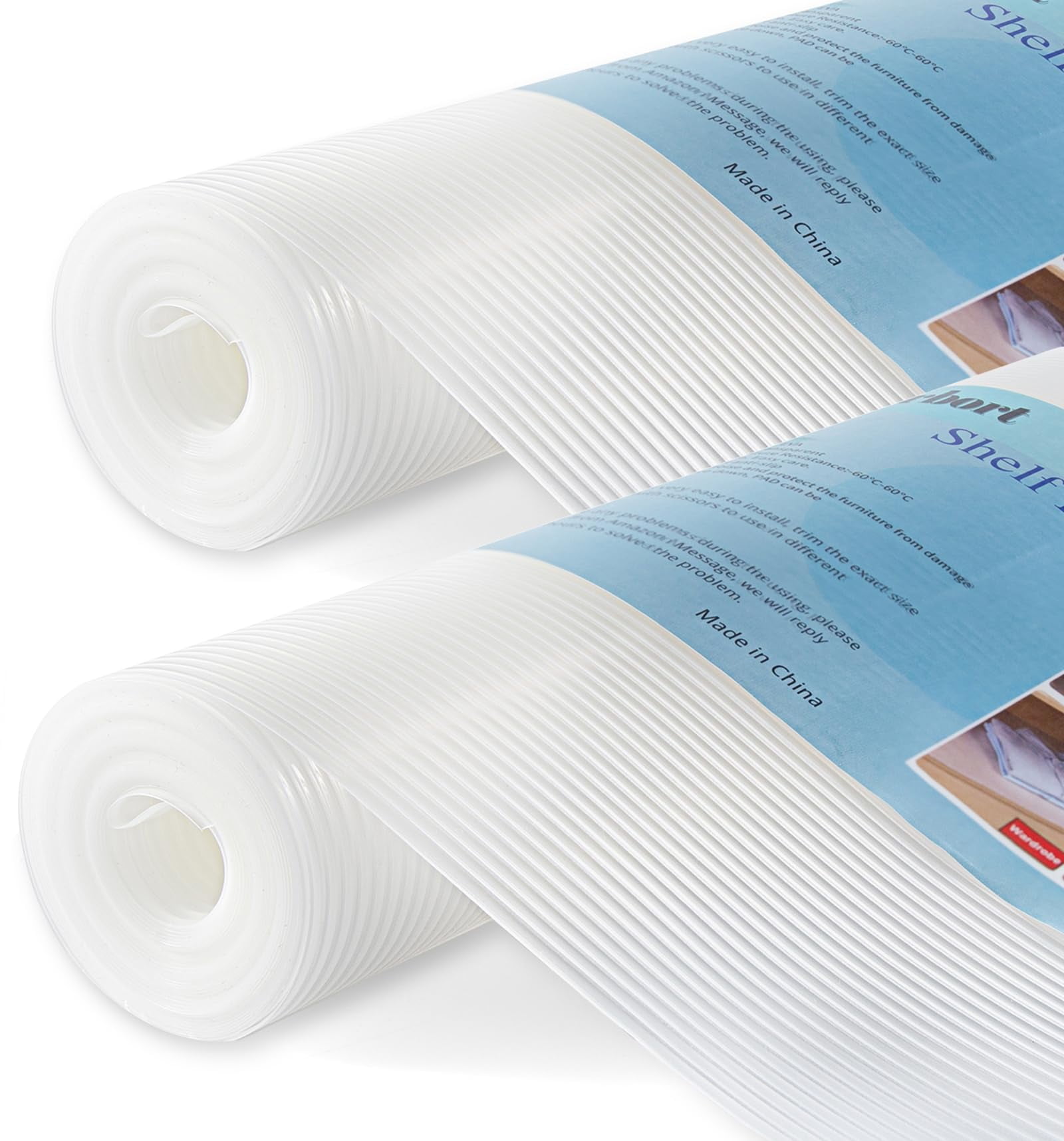 2 Rolls Thickened Shelf Liner, 14 in x 20 FEET Non-Slip Cabinet Liner ...