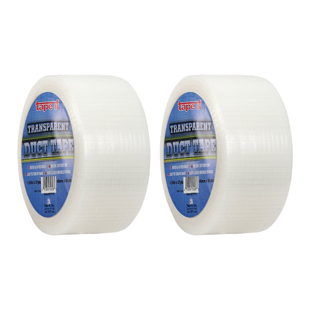 XFasten Super Strong Duct Tape, White, 3 x 30 Yards, Waterproof Duct Tape for Outdoor, Indoor, School and Industrial Use