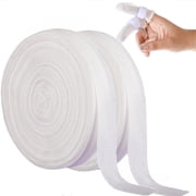 2 Rolls Tubular Bandage Elastic Net Bandages 23ft Tubular Gauze Breathable Wound Dressing Wrap Retainer Stretch Bandage Support, White