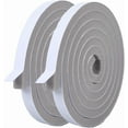 thumbnail image 1 of 2 Rolls Weather Stripping Door Seal Strip Adhesive Foam Weather Stripping Gray Foam Insulation Tape Flat Sound Proof Soundproofing Door Seal for Window Gap Reduce Noise 13Ft x 0.4In x 0.6In, 1 of 9