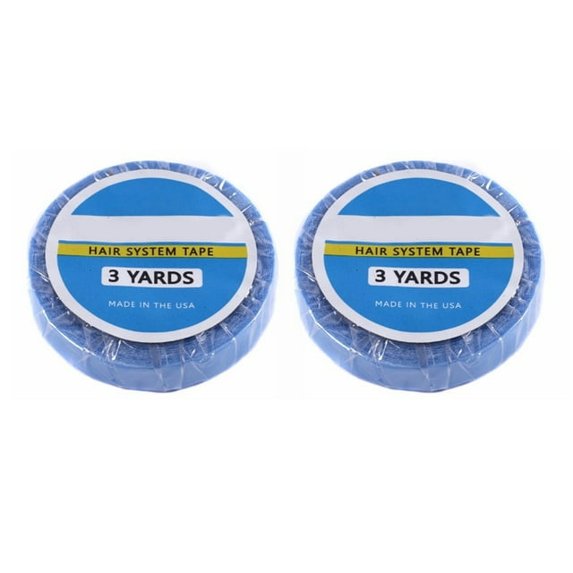 2 Rolls Wig Support Tape Waterproof Sweatproof Strong Adhesive Hair System Tape Roll 8.9ft