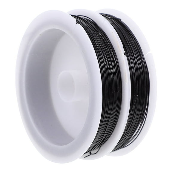 UPGRATOR Colored Iron Wire Black Galvanized Iron 2 Rolls For Decoration Materials