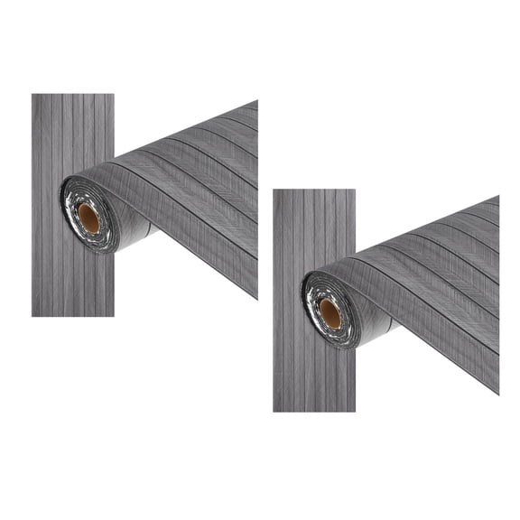 2 Rolls Wood Grain Panels for Wall: 40cm x 3m 3D Faux Wood Wall Panels Accent Wallpaper for Interior Living Room Office Decor