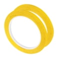 thumbnail image 1 of 2 Rolls Yellow 0.26 Inch x 72 Yards Polyester Film Electrical Tape PET Tape High Temperature Heat 6.5mm x 66m, 1 of 6