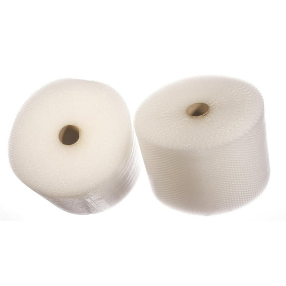 2 Rolls of 150' x 12" 300' total Small 3/16" Bubble Cushioning Wrap