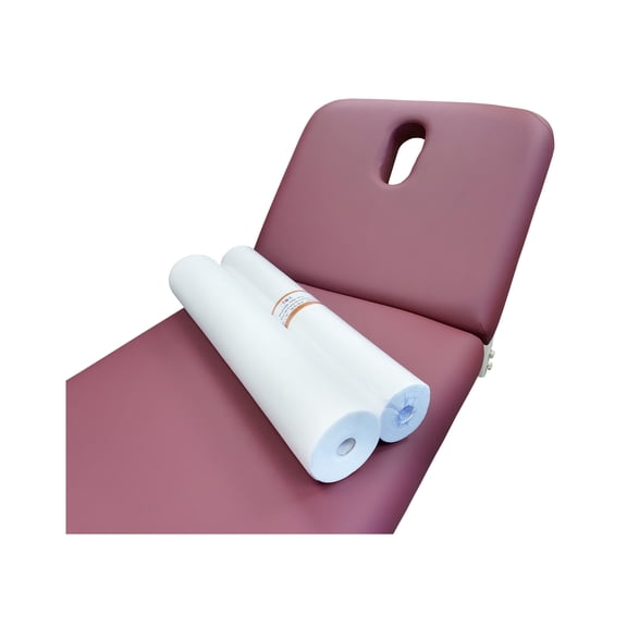 2 Rolls of 70.5"x30" 50 Sheets Disposable Non-Woven Paper Exam Table Bed Cover