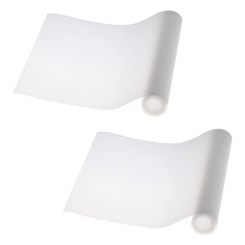 2 Rolls of Bedroom Drawer Liners Kitchen Mats Translucent Shelf