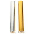 2 Rolls of Diy Heat Activated Foils Heat Transfer Foil Paper Craft Foil