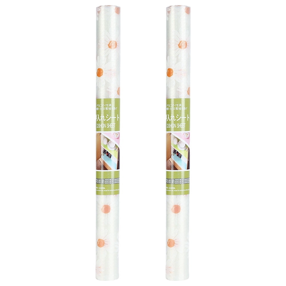 2 Rolls of Drawer Liners Kitchen Shelf and Drawer Liner Daisy