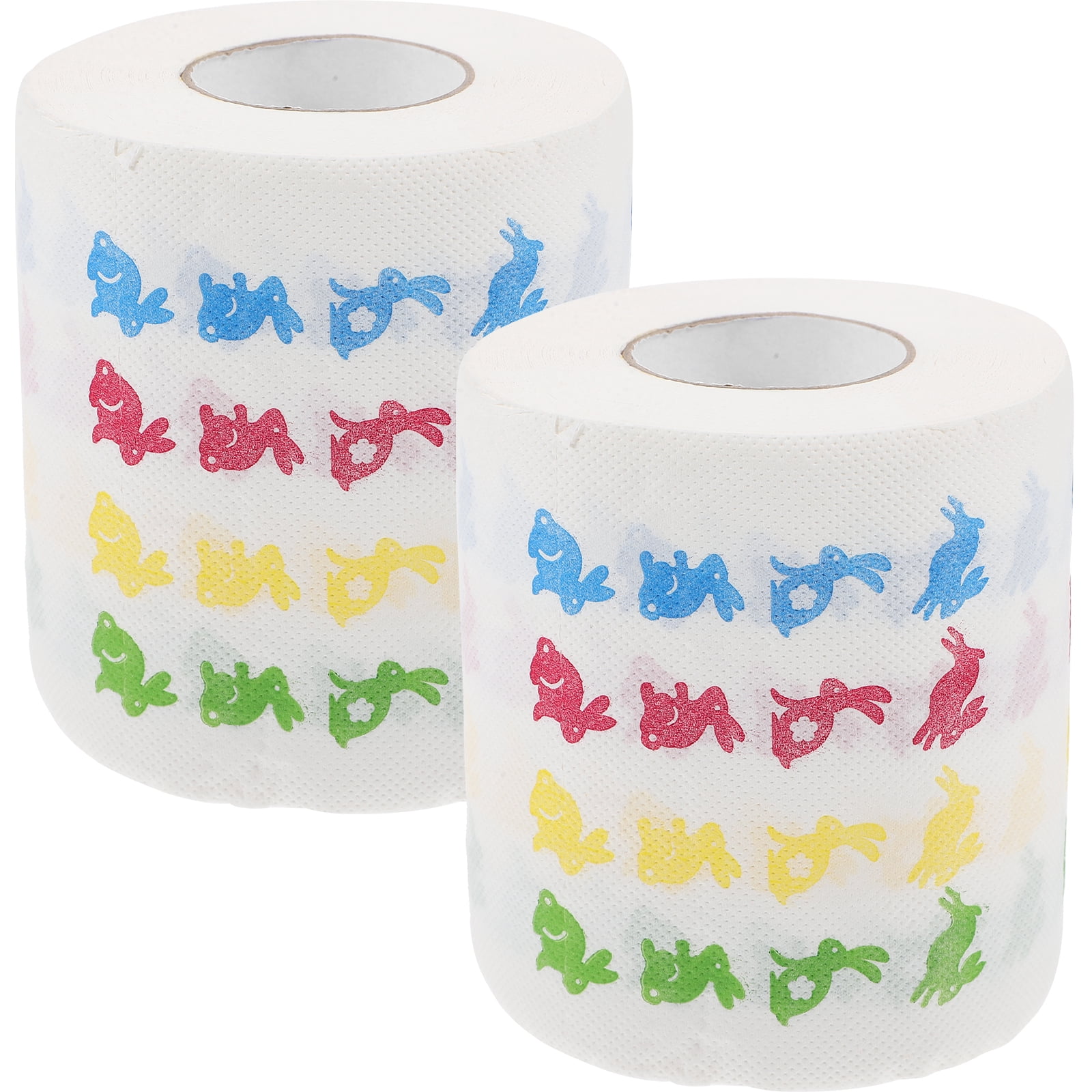 2 Rolls of Easter Themed Party Toilet Paper Tissue Paper Towel Bathroom ...