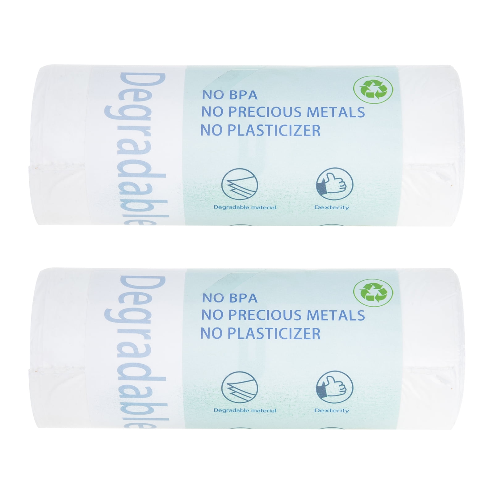 2 Rolls of Lawn Compost Bag Yard Waste Bag Reusable Yard Biodegradable Trash Bags