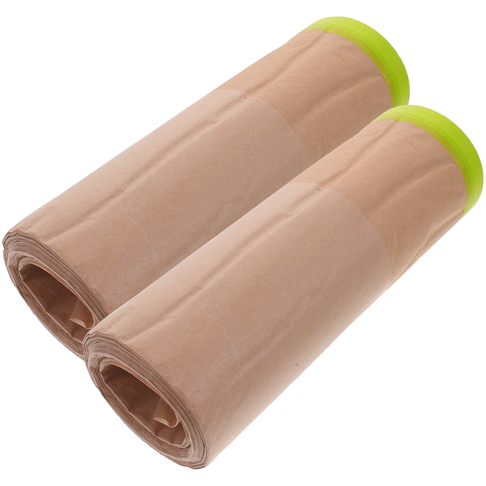 2 Rolls of Masking Paper with Adhesive Tapes Paint Masking Paper Drape