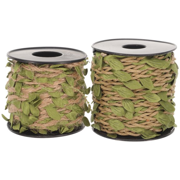 Cotton Linen Fiber Rope for Crafts Making and Gift Wrapping in Assorted Colors 2 Rolls