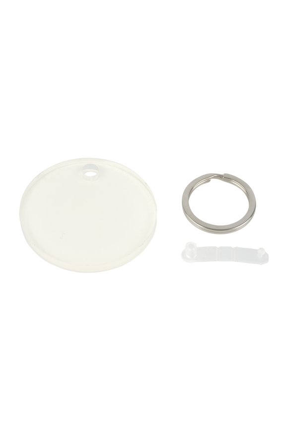 2" Round Acrylic Sublimation Keychains by Make Market – White One-Sided - Customizable for Photos & Designs - Includes Key Rings & Attachments - 12 Pack