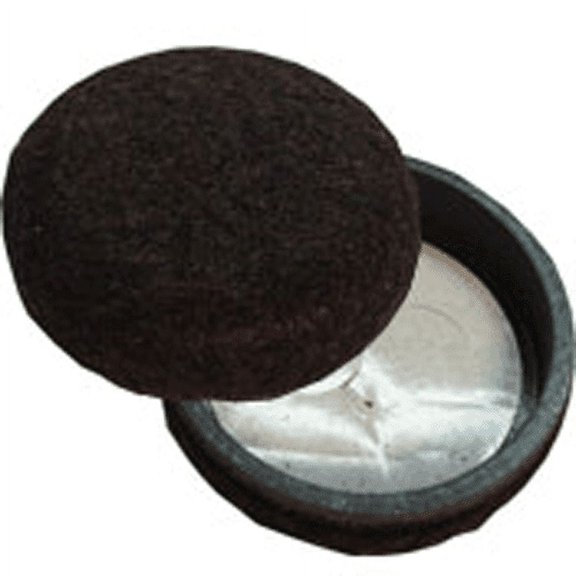 2" Round Formed Felt Bottom