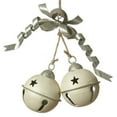 thumbnail image 1 of 2 Round Metal Bells Ornament, White, 1 of 1