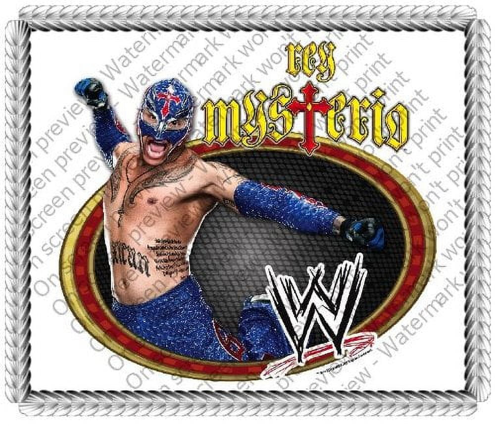 2" Round Rey Mysterio WWE Wrestling Edible Image Cake/Cupcake Topper!!!