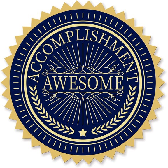 2 Round Self Adhesive Embossed Stickers 100pcs for Invitations Certification Graduation Notary Seals Corporate
