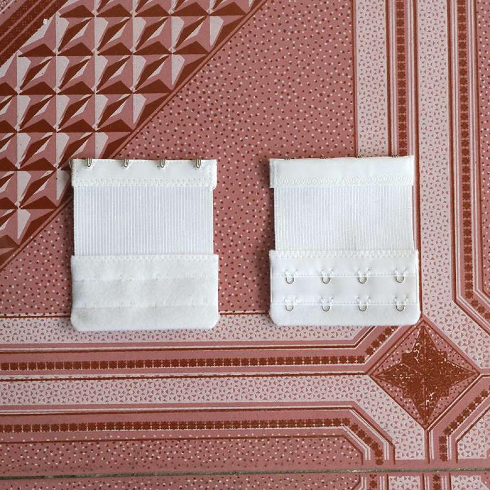 2 Row 4 Hook Bra Extender Elastic Strap Buckle Extension 5 Colors New