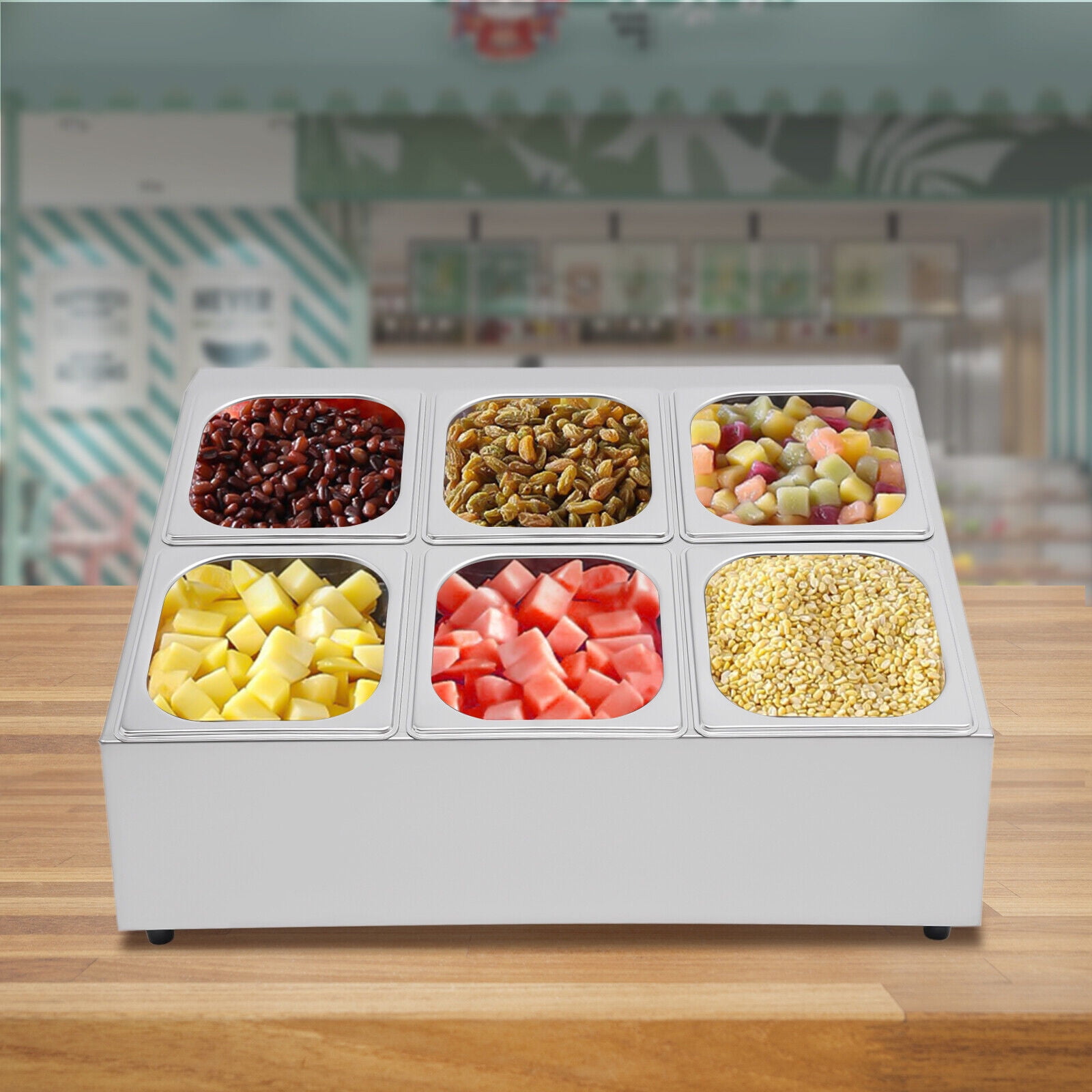 2-Row Spice Rack Shelf Inclined Seasoning Organizer Holder Pans ...