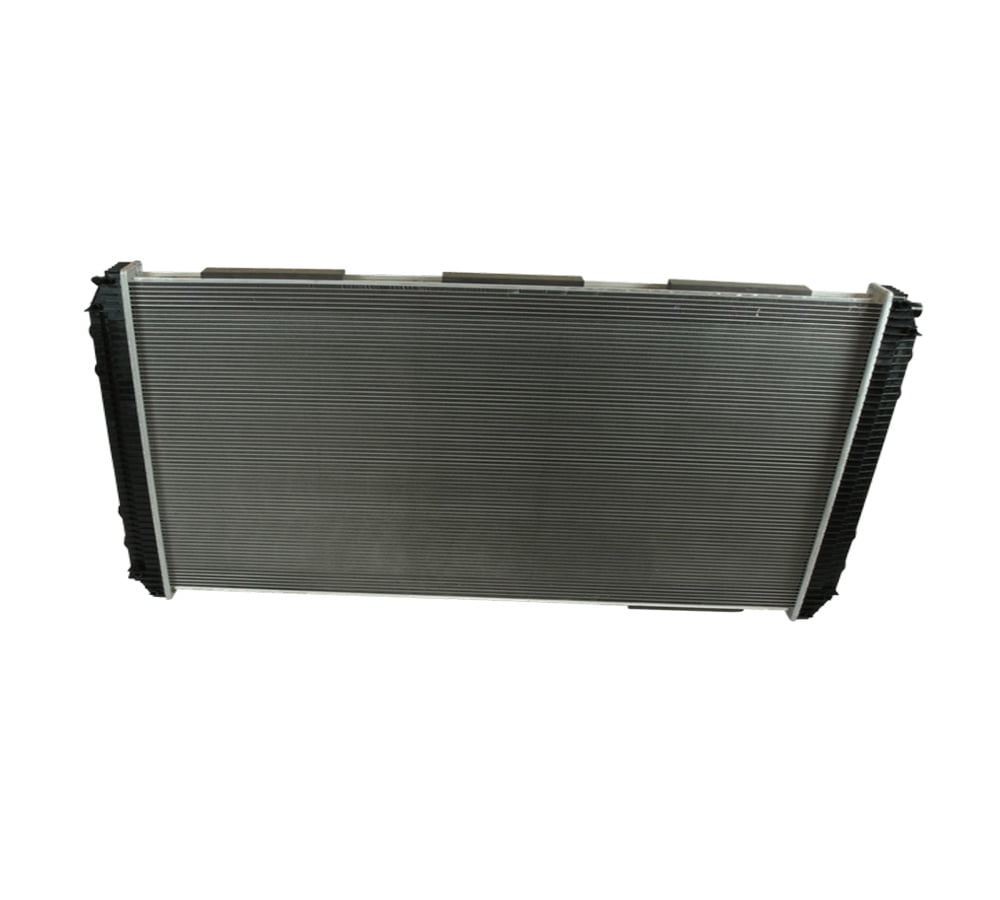 2 Rows Aluminum Radiator Replacement with Downflow Outlet Compatible ...
