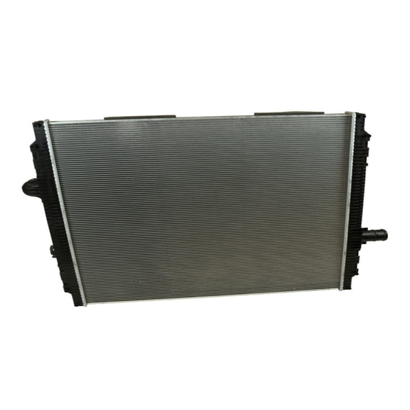 2 Rows Aluminum Radiator Replacement with Downflow Outlet Compatible with Peterbilt 387, 587, Kenworth T700, T680, T2000 Models Replaces OEM N3800001, 2001370, 3815333, N3800003