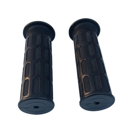 2 Rubber Non-Slip Handlebar Grips for Wheelbarrow, Tractors, Mowers