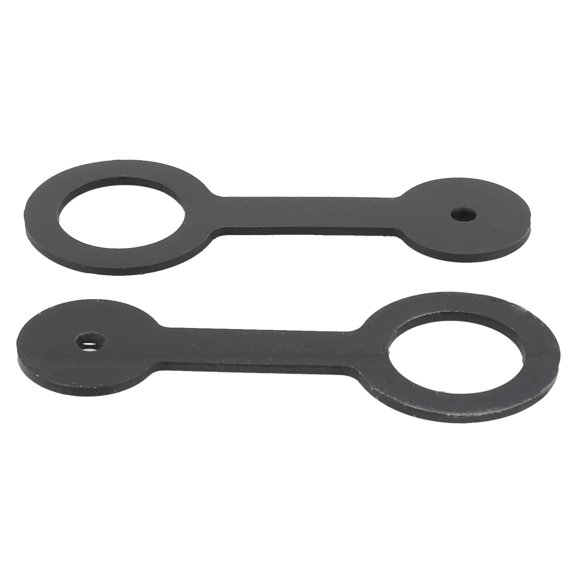 2 Rv Shower Door Travel Latch Strap Camper Trailer Motorhome Black Rubber Latch