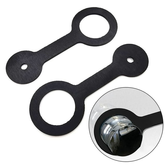 2× RV Shower Door Travel Latch Strap Camper Trailer Motorhome Black