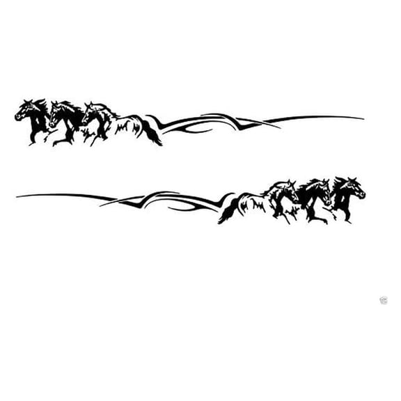 2 Rv Truck Horse Trailer Motorcoach Decals -940