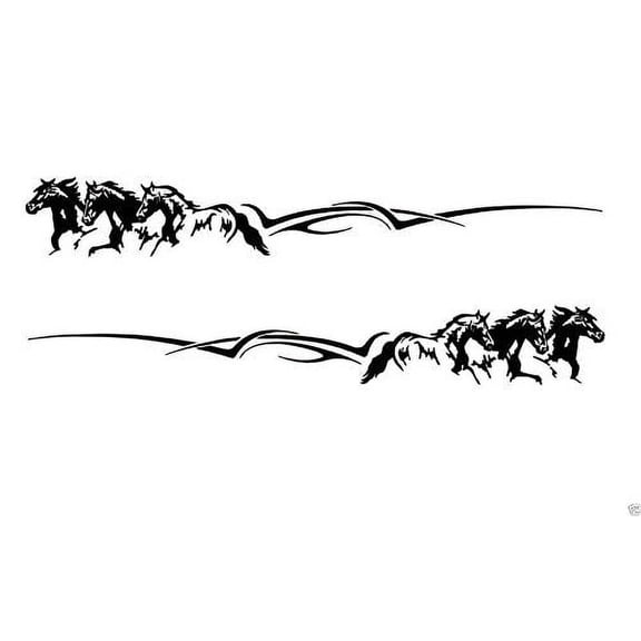 2 Rv Truck Horse Trailer Motorcoach Decals Graphics -940