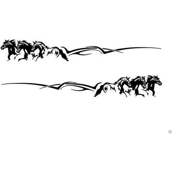 2 Rv Truck Horse Trailer Motorcoach Decals Graphics -940