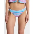 thumbnail image 1 of No Boundaries Multi Stripe Bikini Bottoms, Women’s, 1 of 5