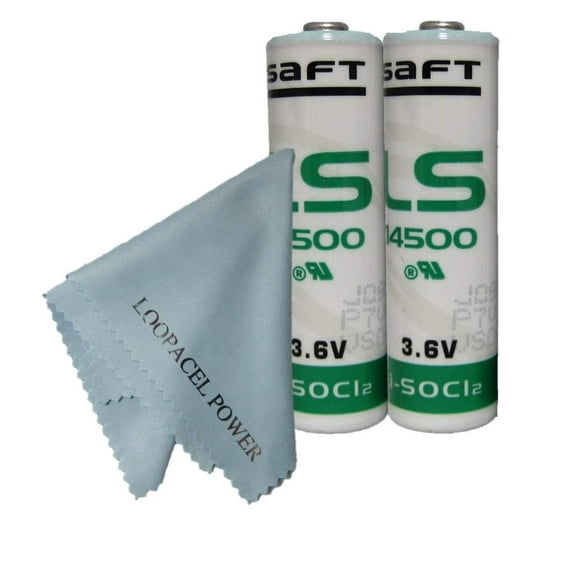 2 SAFT AA 3.6V 2400MAH Lithium Batteries - Not Rechargeable