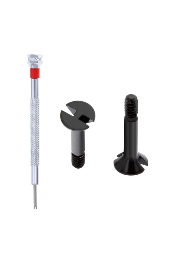 2 SCREW H FOR HUBLOT BIG BANG FIT STRAP BAND + SCREWDRIVER BLACK PVD