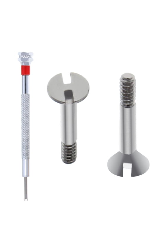 2 SCREW H FOR HUBLOT CERAMIC 301.PB.131.RX FIT WATCH STRAP BAND + SCREWDRIVER SS