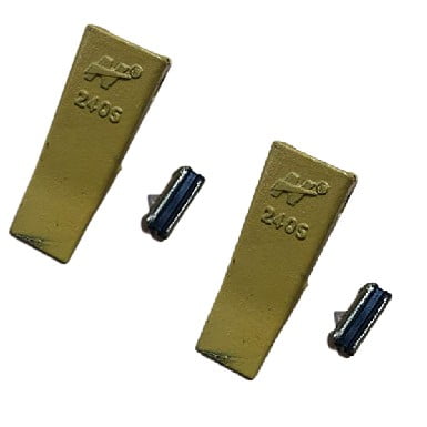 2 SET 24/240/2400 bucket teeth with 24fp flex pins fits for mini  excavator